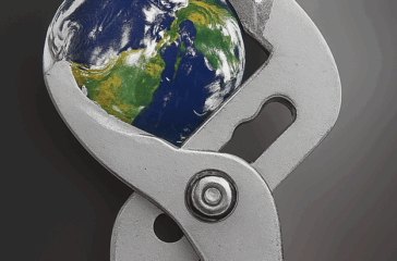 Welt in der Zange